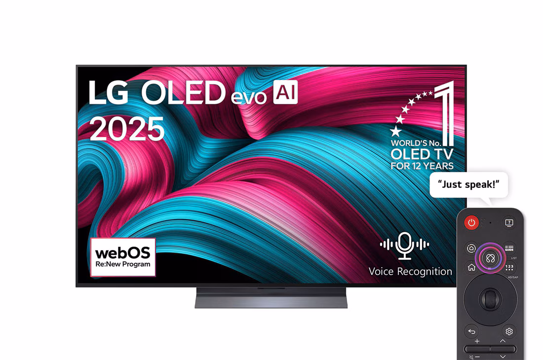 55 inch LG OLED evo AI C5 4K 144Hz Smart TV AI Magic remote webOS25 2025