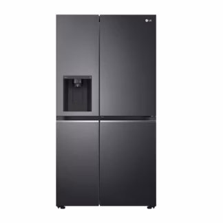 674L Side by Side Fridge with Uvnano™ Ice & Water Dispenser in Black Finish